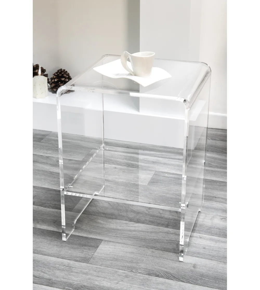 Mesita Accanto Transparente - Iplex