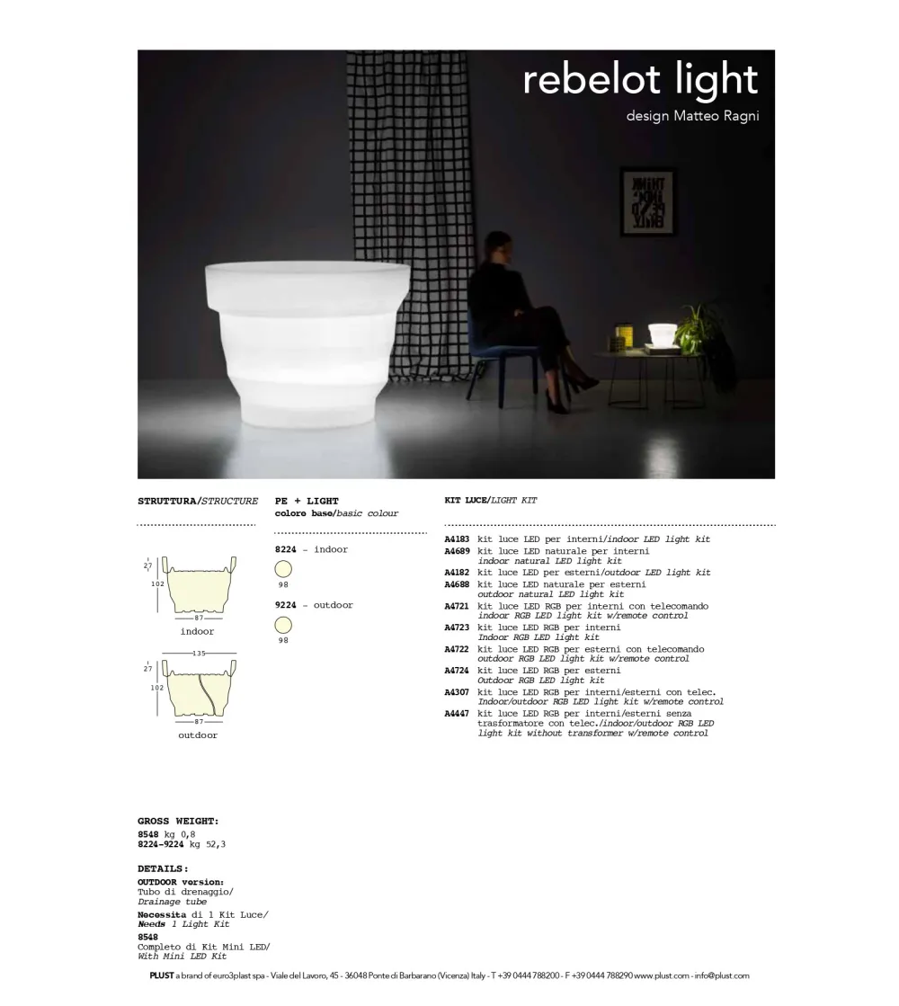 Jarrón Rebelot Light - Plust