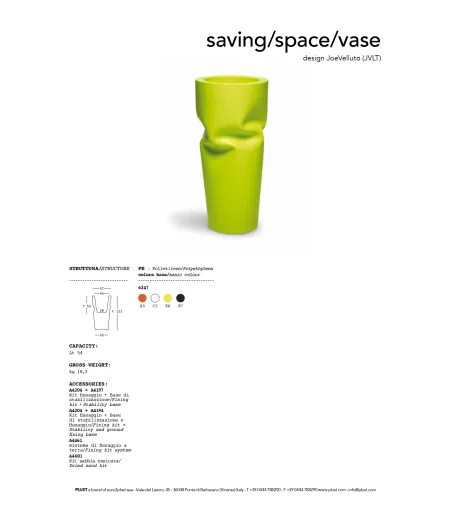 Vase Saving Space - Plust