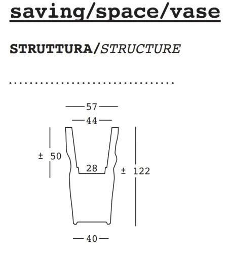 Vase Saving Space Light - Plust