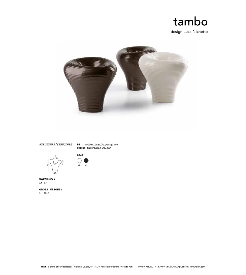 Vaso Tambo -  Plust