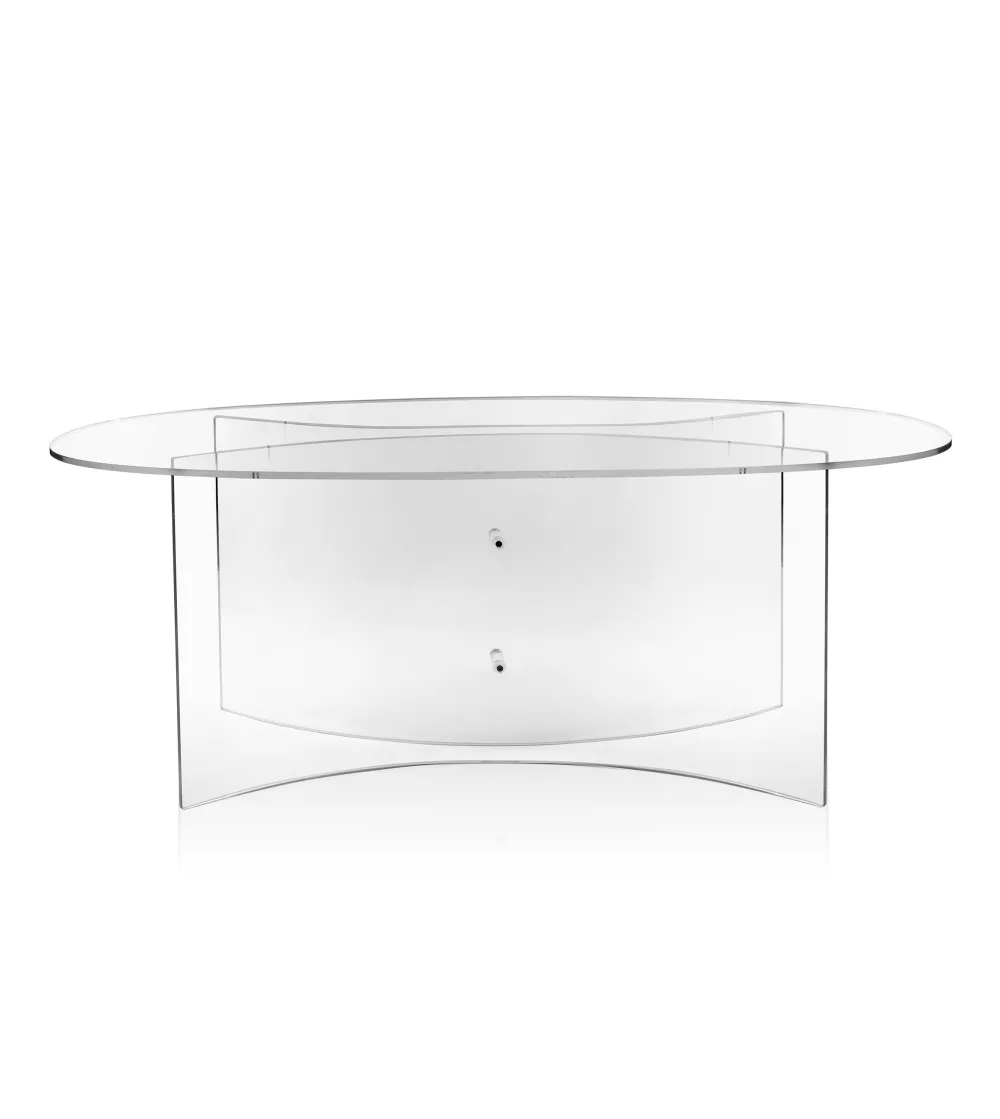 Table Oval Acqua Transparent - Iplex