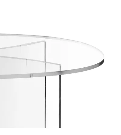 Mesa Ovalada Acqua Transparente - Iplex 2