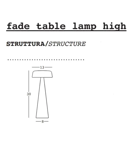 Lámpara de Mesa Fade High - Plust
