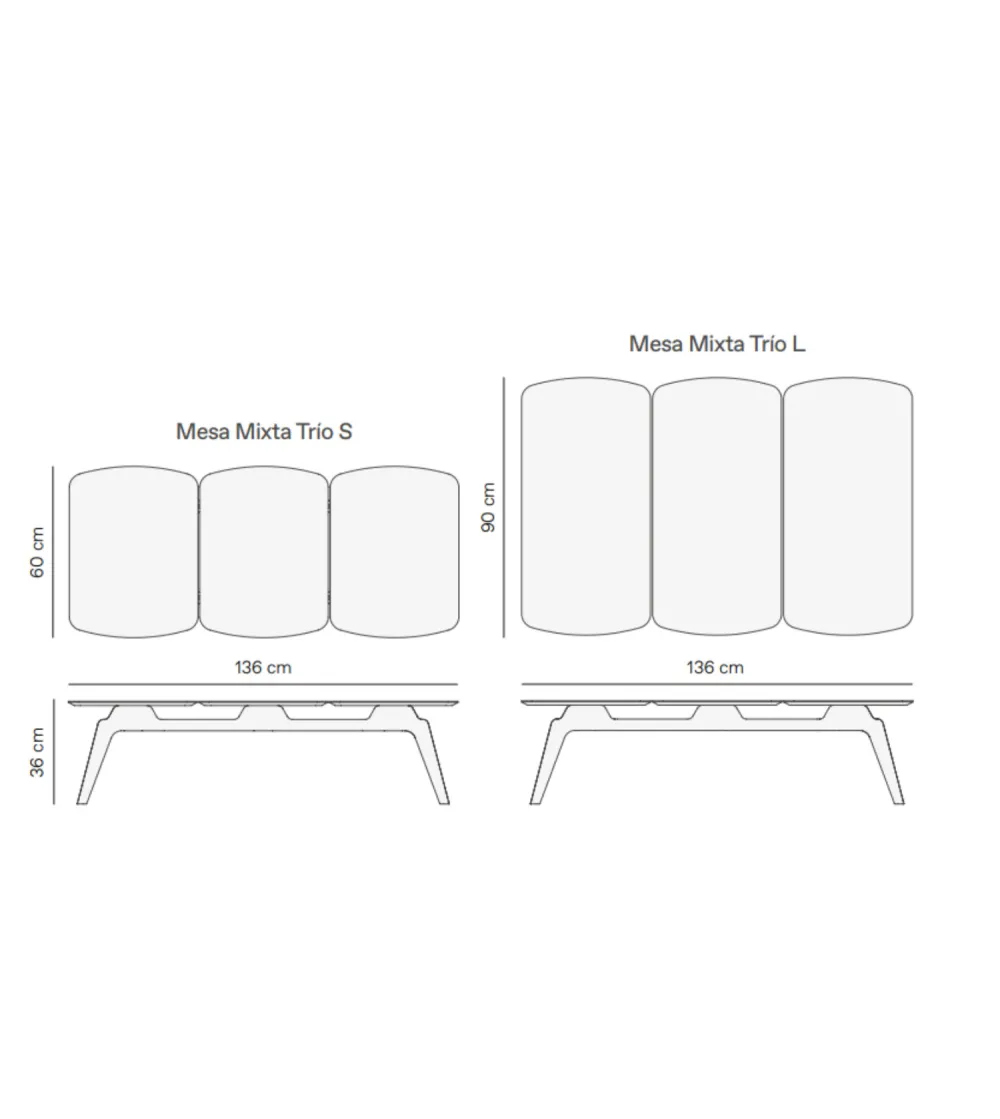 Nomon - Mixta Trio Couchtisch