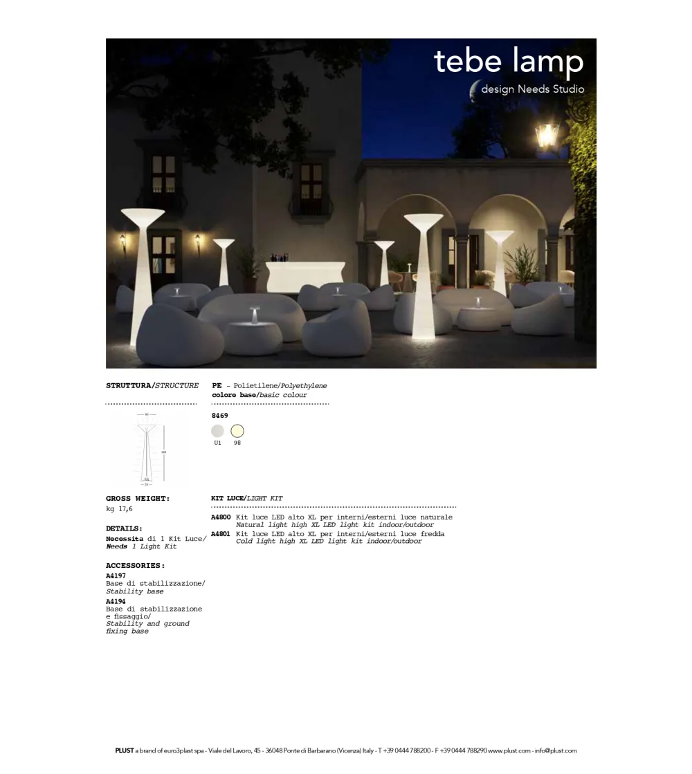 Plust - Tebe Outdoor Stehlampe