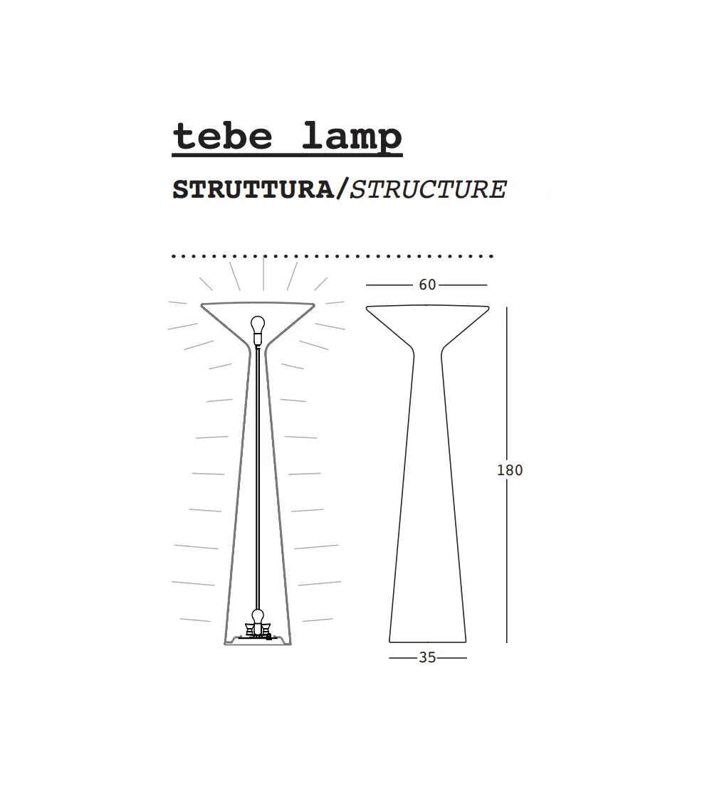 Lampe de Sol Tebe Outdoor - Plust
