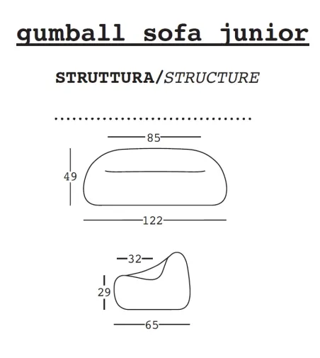 Canapé Gumball Junior  - Plust