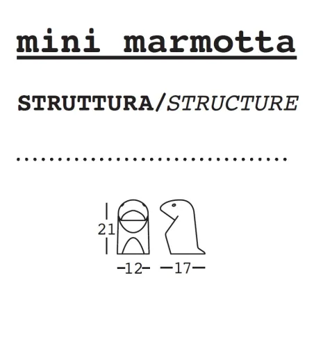 Statuette Marmotta - Plust