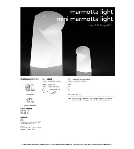 Statuette Marmotta Light - Plust