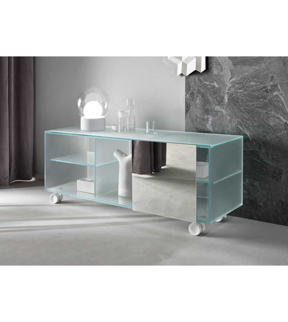 Shoji Sideboard with Wheels Tonelli Design