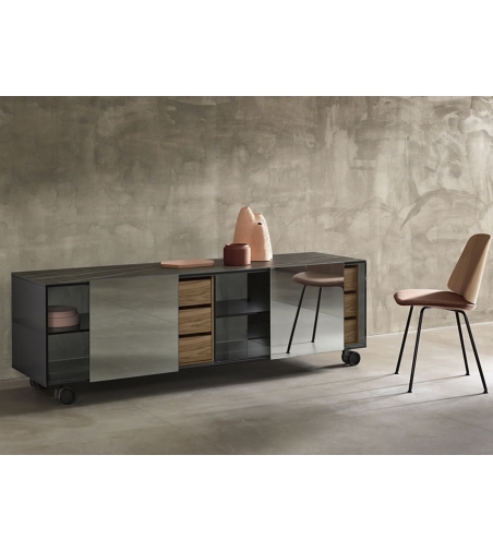 Shoji Sideboard auf Rollen Tonelli Design