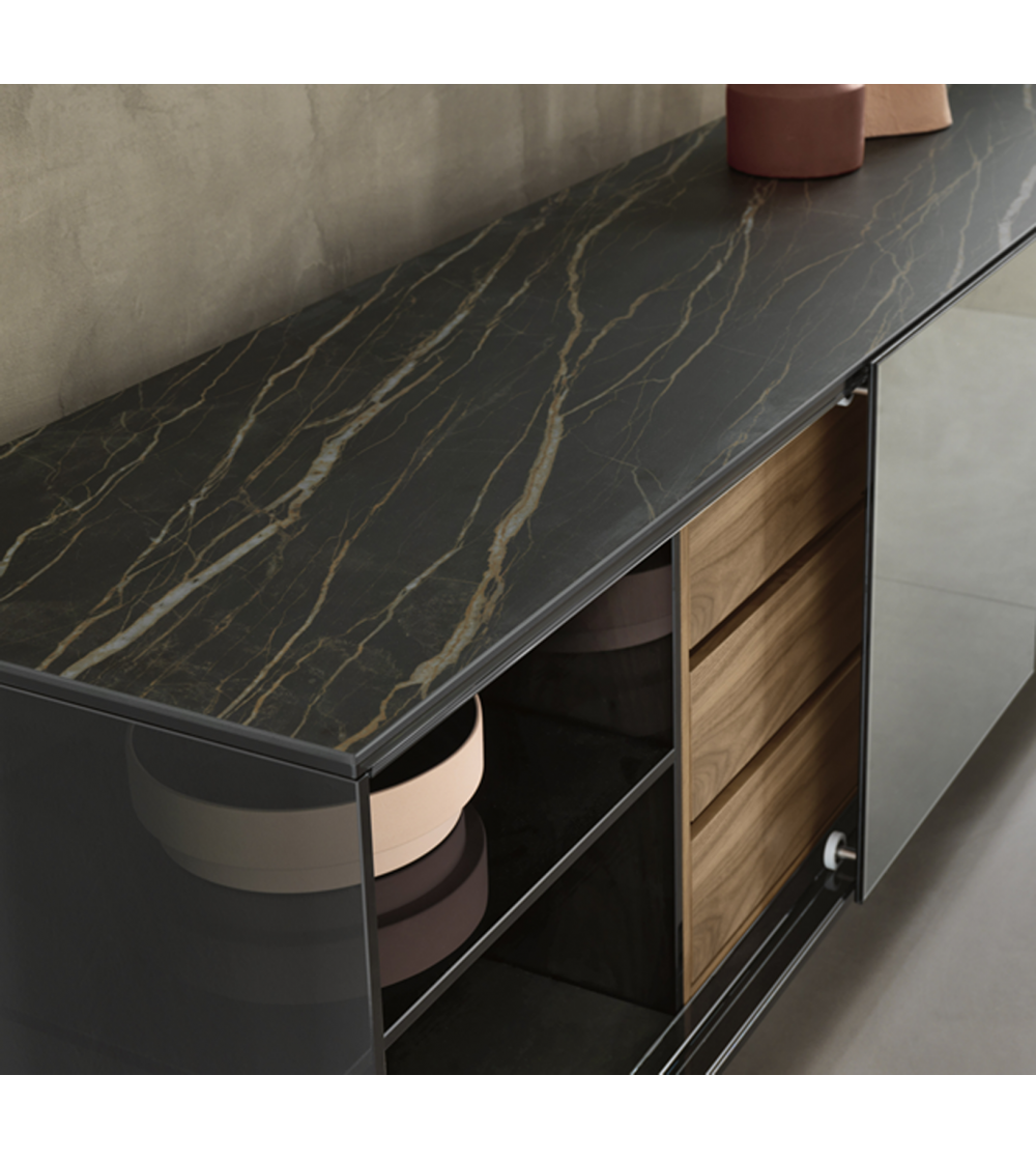 Shoji Sideboard auf Rollen Tonelli...