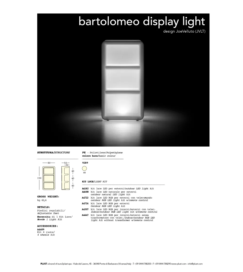 Expositor Bartolomeo - Plust