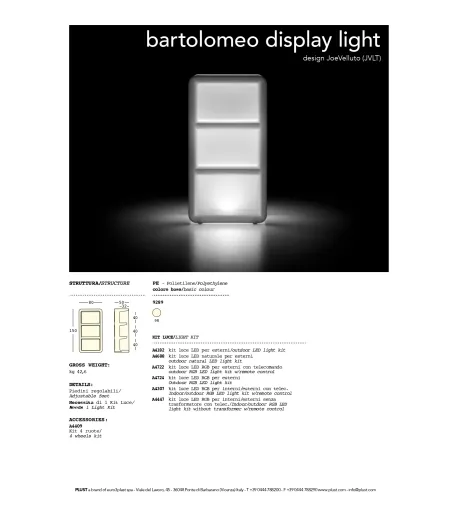 Espositore Bartolomeo - Plust