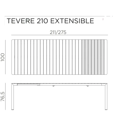 Nardi - Tevere Extendable Table