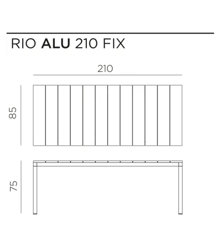 Mesa Rio Alu - Nardi