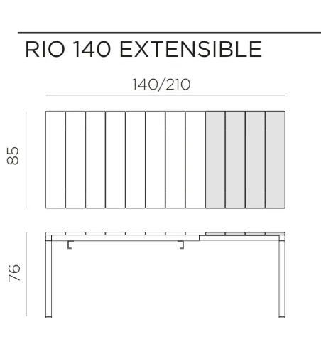 Table Extensible Rio -Nardi