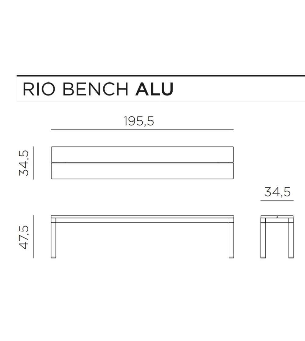 Nardi - Rio Alu Bench