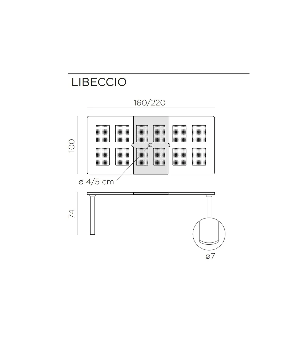 Table Extensible Libeccio - Nardi