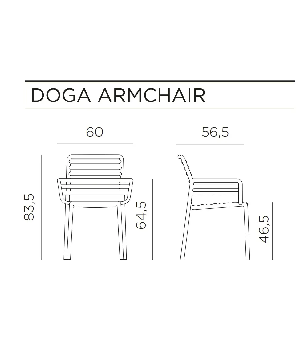 Lot 6 Fauteuils Doga - Nardi