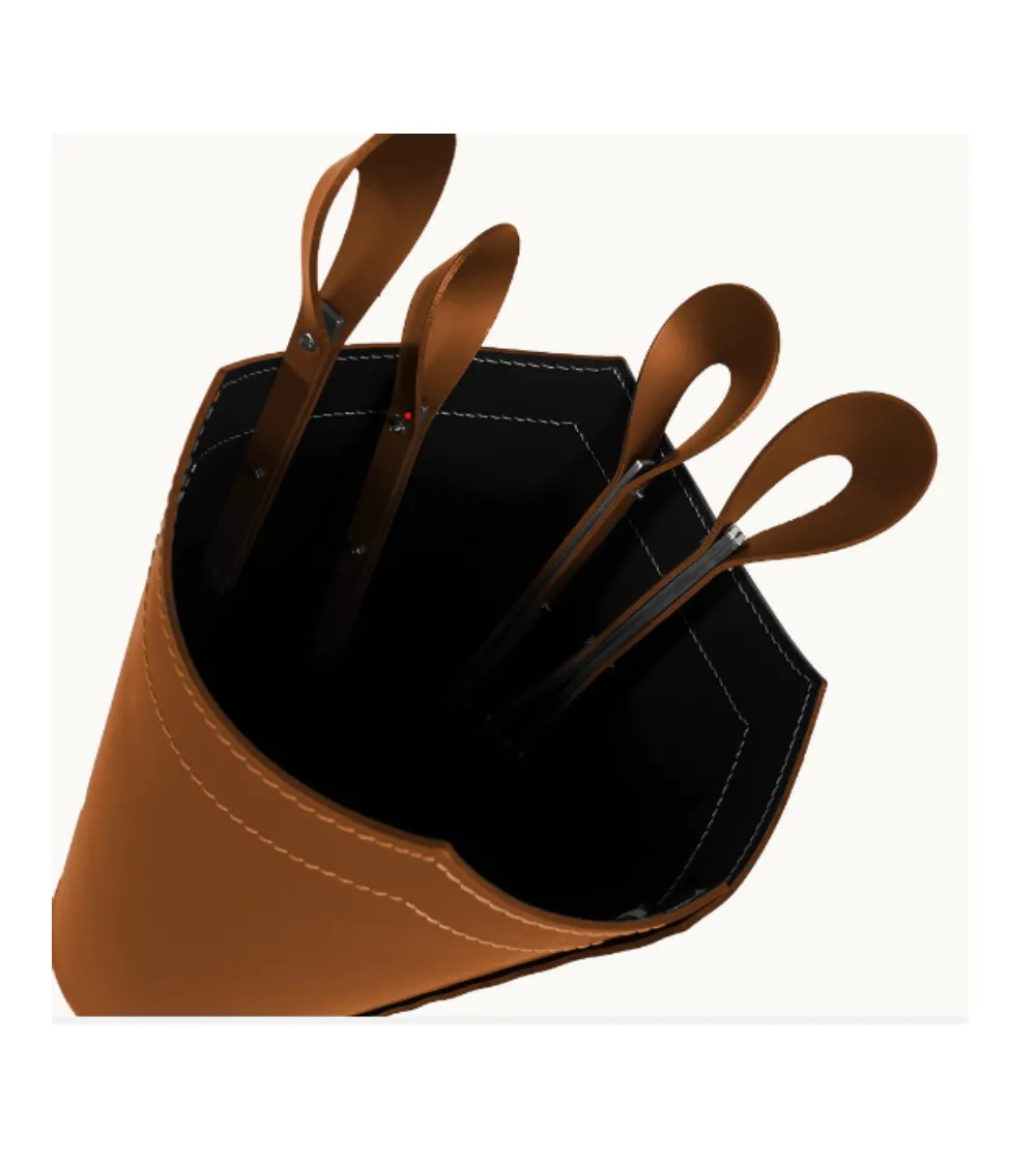 Set Efesto Fireplace Tool Container...
