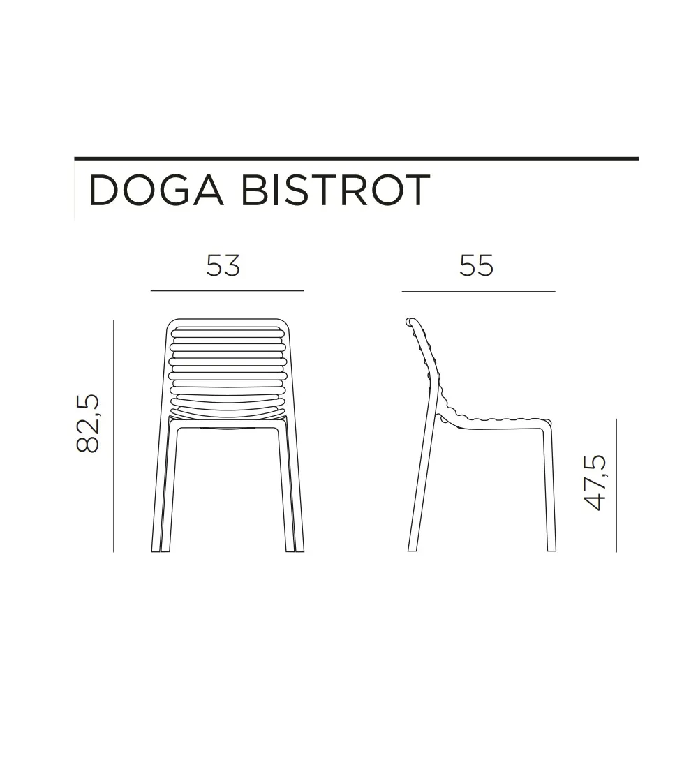 Set 6 Sedie Doga Bistrot - Nardi