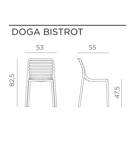 Nardi - Set 6 Doga Bistrot Stühle
