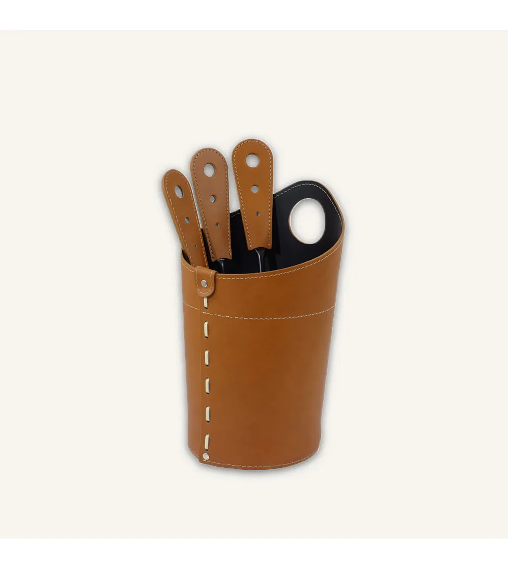 Set Ambly Fireplace Tool Container With Tools  - Limac Design