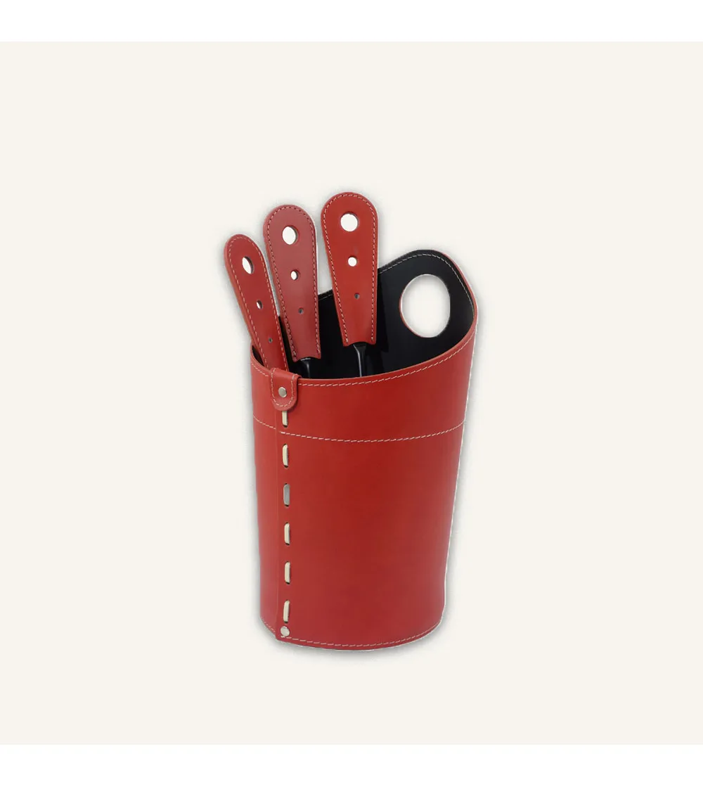 Set Ambly Fireplace Tool Container With Tools  - Limac Design