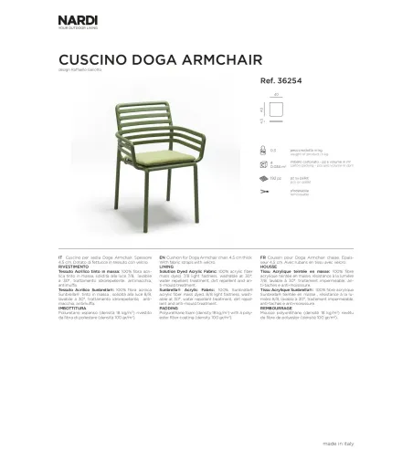 Lot 6 Fauteuils Doga - Nardi