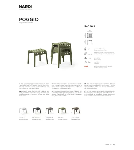 Nardi - Poggio Footrest