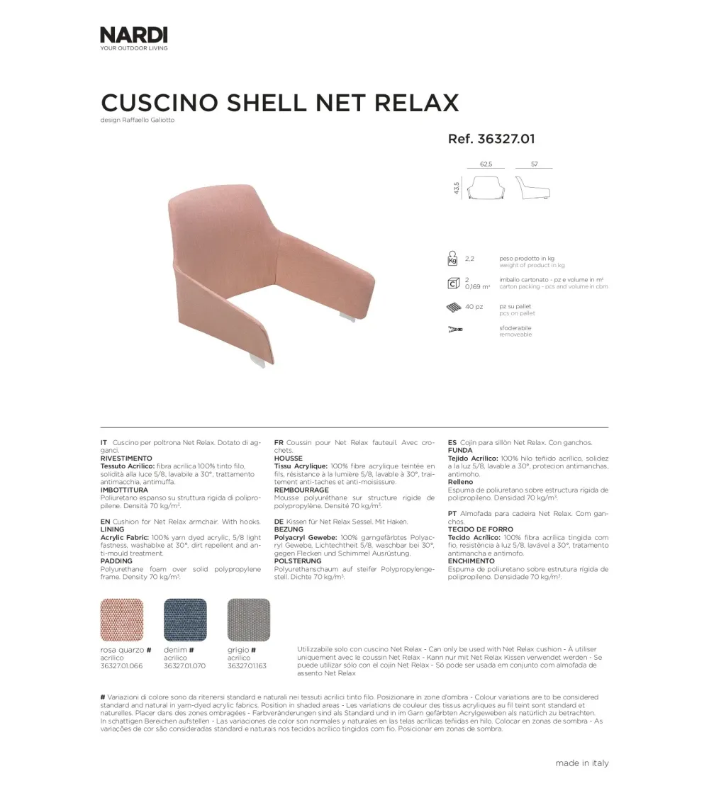 Nardi - Set 2 Net Relax Armchairs
