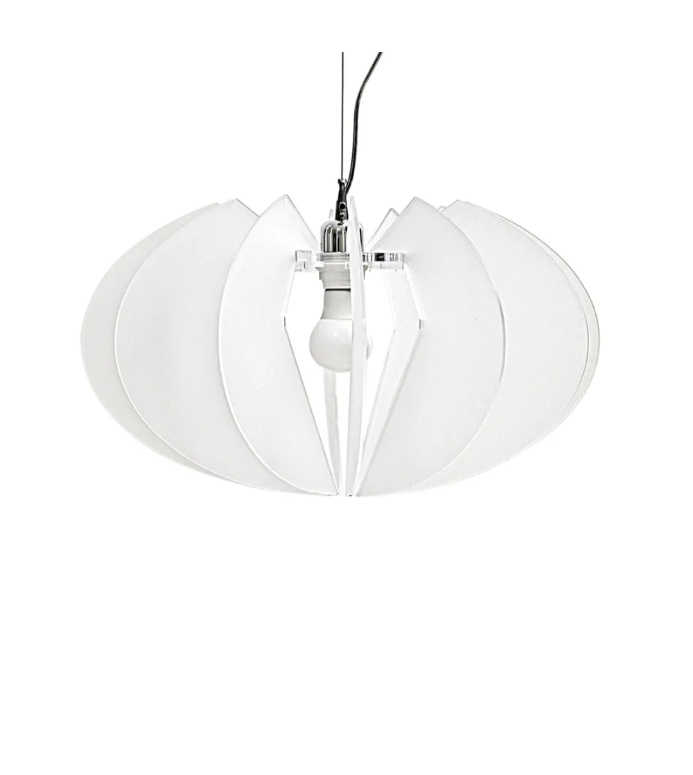 Apple Satin White Suspension Lamp - Iplex