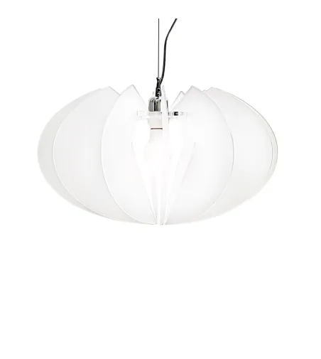 Lampe À Suspension Blanc Satiné Apple - Iplex