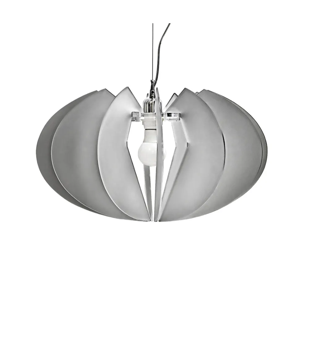 Apple Satin Smoke Suspension Lamp - Iplex