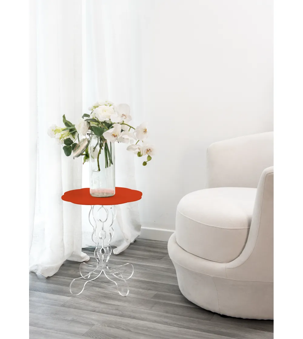 Arabesco Medium Red Coffee Table - Iplex