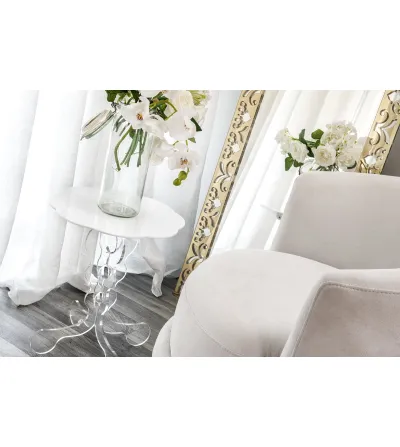 Mesita Arabesco Small Blanca - Iplex 2