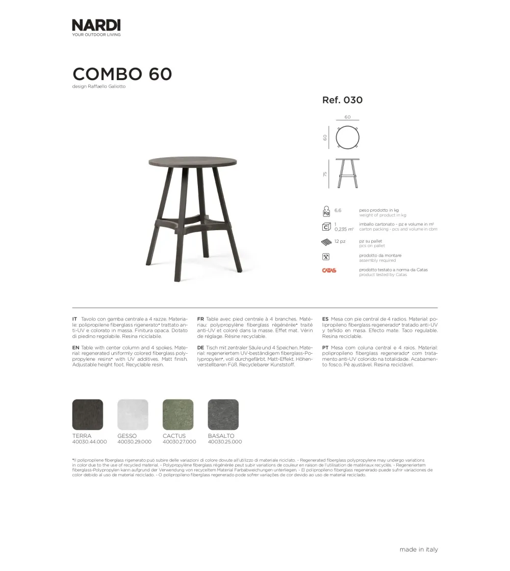 Nardi - Combo Coffee Table