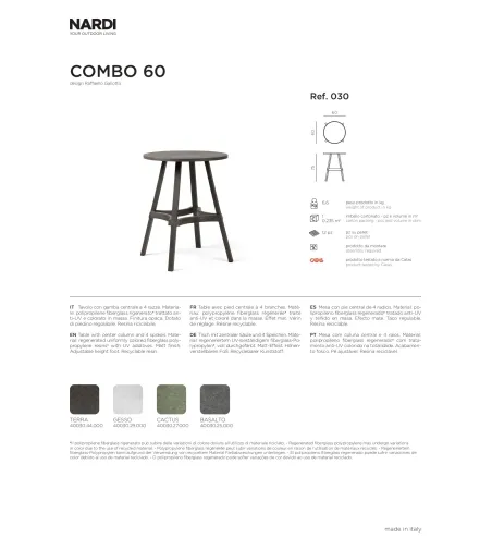 Nardi - Combo Couchtisch