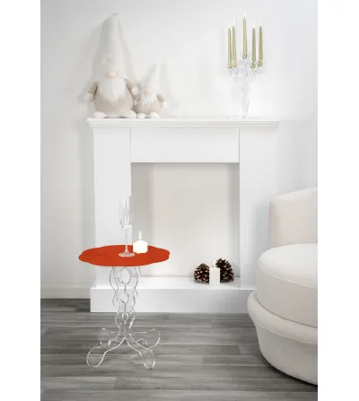 Arabesco Small Red Coffee Table - Iplex 2