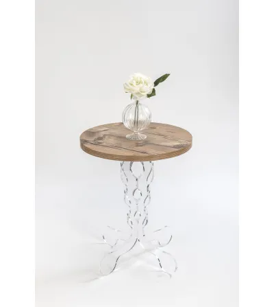 Arabesco Small Oak Coffee Table - Iplex 2