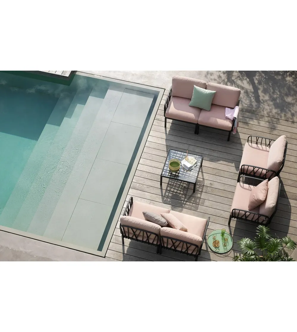 Nardi - Komodo Glas Couchtisch