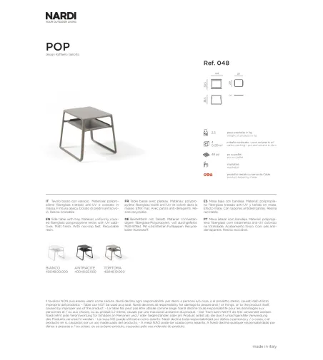 Table Basse Pop - Nardi