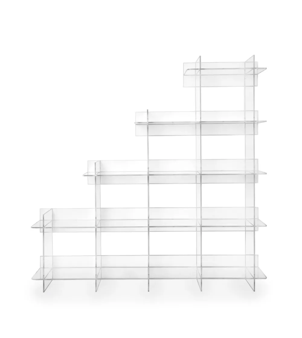 Atmosfera 3 Clear Bookcase - Iplex