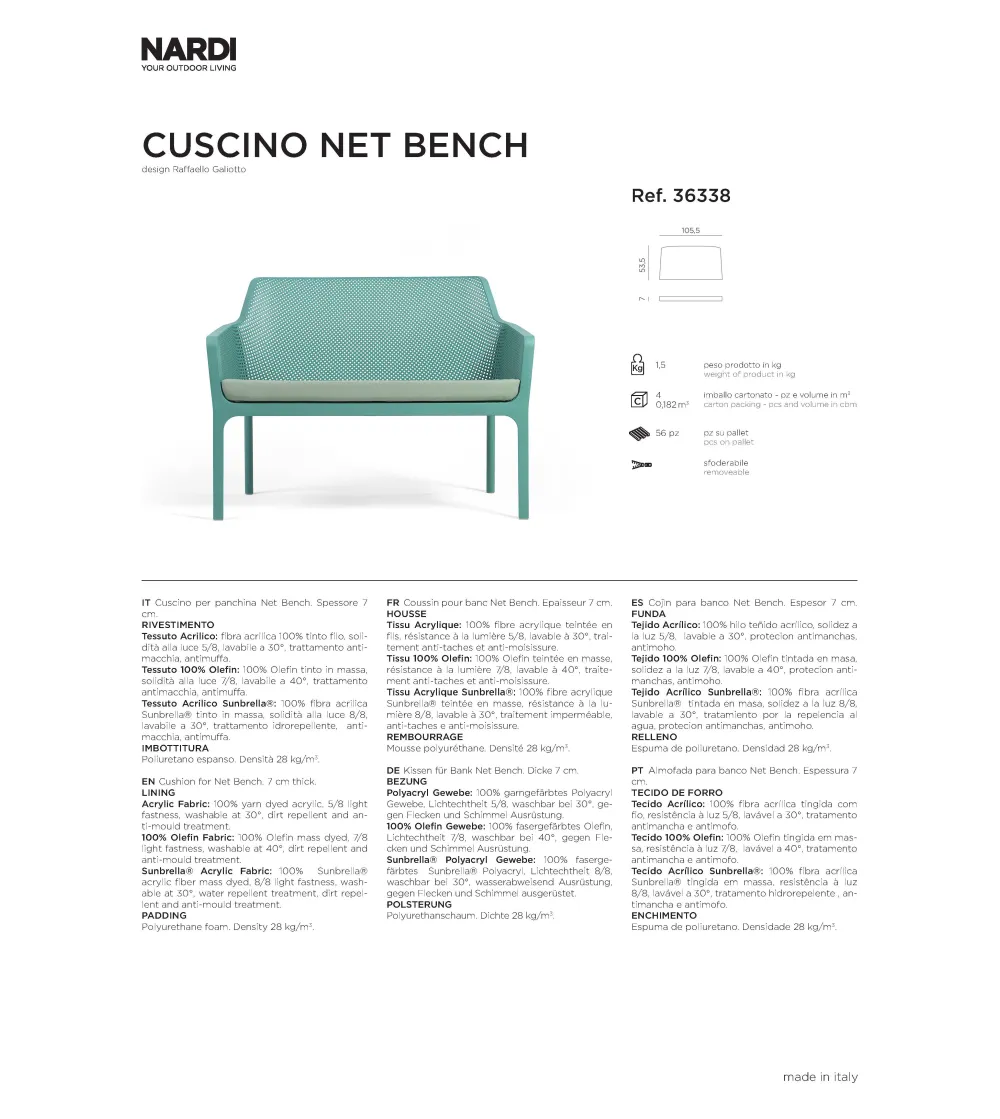 Sofá Net Bench - Nardi
