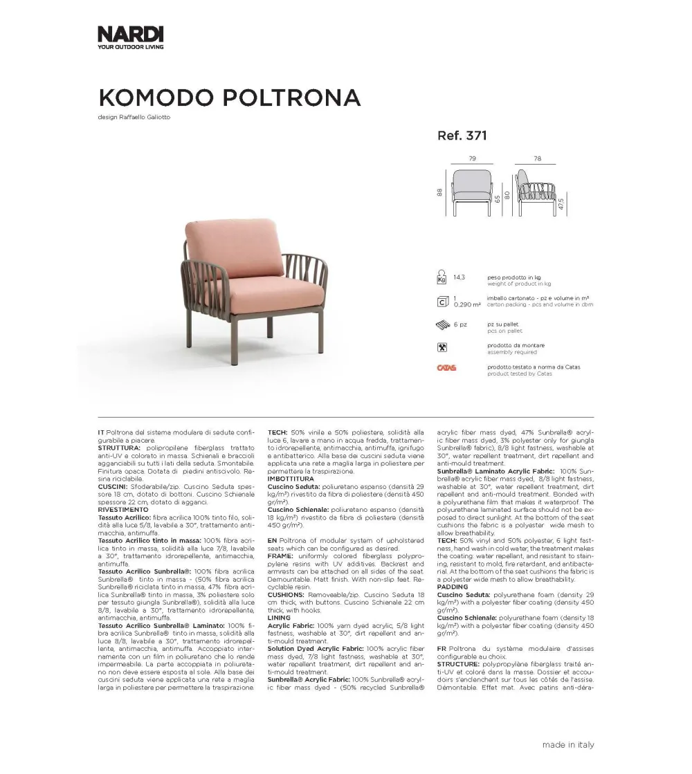 Nardi - Komodo Armchair