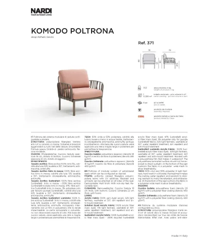 Nardi - Komodo Armchair