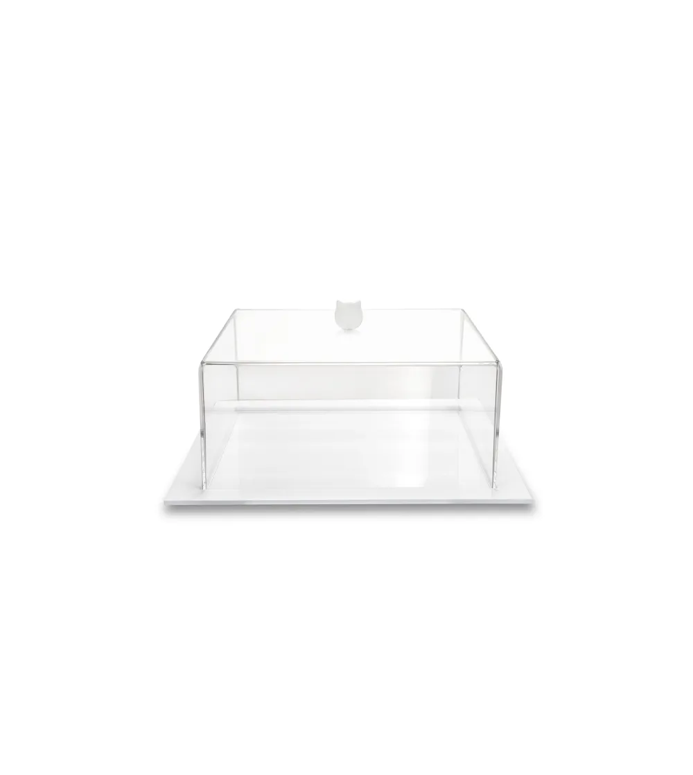 Bon Ton Square Big Clear Cake Dome - Iplex