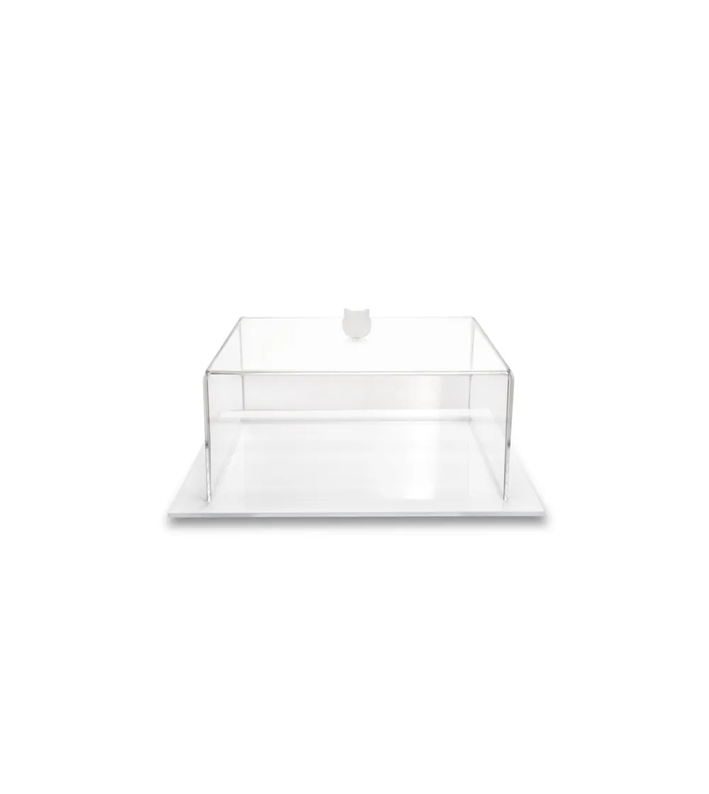 Bon Ton Square Small Clear Cake Dome - Iplex